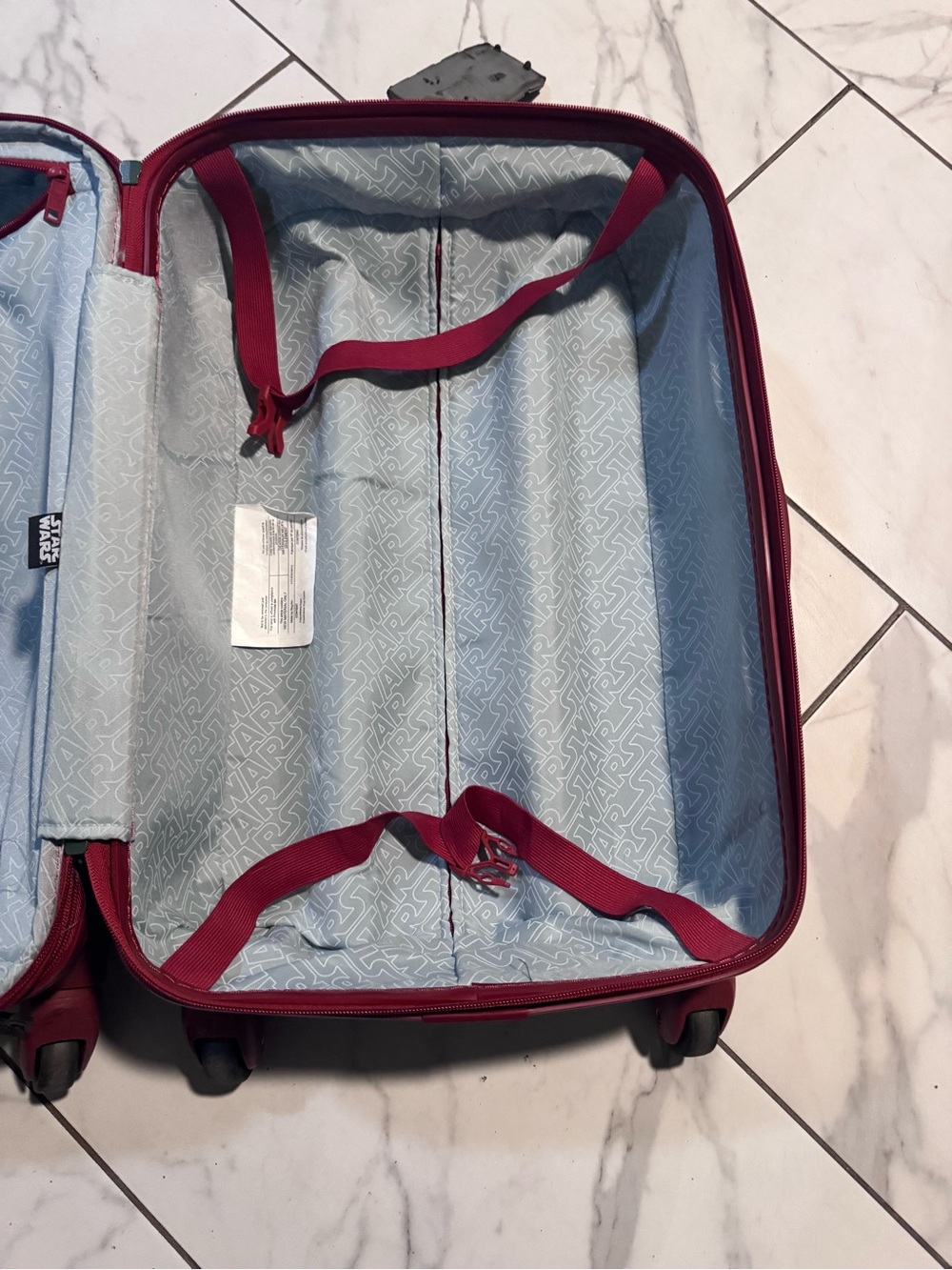 Green Hardshell Carry-On with red Accents - Picture 8 of 11